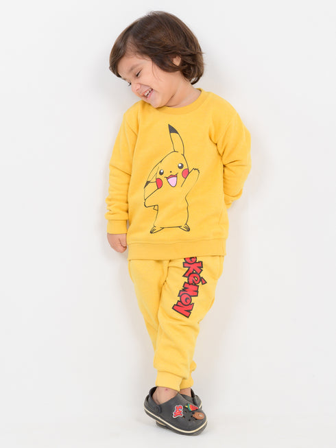 Pikachu Themed Fleece Suit (Lemon Yellow)